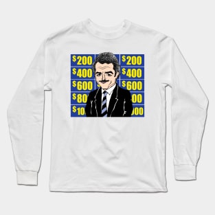 Jeopardy Game Show Alex Trebek fan art Long Sleeve T-Shirt